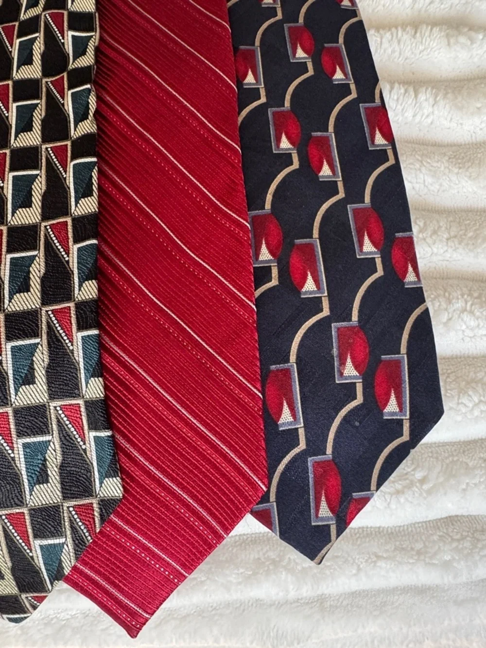 Men's Tie Bundle in Red, Black, Brown, Tan, Gray